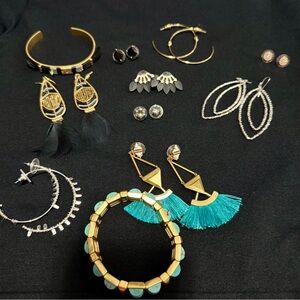 Stella & Dot Jewelry Lot: Earrings, Bracelets, Necklaces